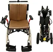 Folding Electric Wheelchair, Multifunction Intelligent Fully Automatic Travel, Ultra Portable Power Wheelchair, Adult Mobility Power Chair Up to 15KM Range