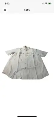 Carhartt Mens NWT Blue Relaxed Fit Button Up Shirt! Medium