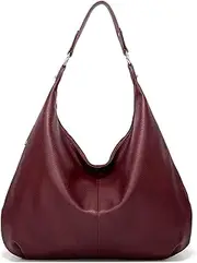 [Ashioup] Womens Retro Top-Handle Shoulder Bag Pu Leather Hobo Handbags