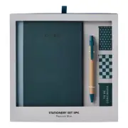 NEW Francheville Gift Stationery 5 Piece Peacock Blue Set By Spotlight