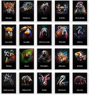 Spirit Animals Daily Affirmation Cards by metaFox - Animal Art Postcards - Use as Affirmation Cards, Appreciation Cards, Encouragement Cards, Motivational Cards, Positive Affirmation Gifts