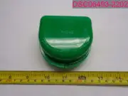 QTY=18; Green Portable Retainer Denture Storage Cases 3"x3"x1-3/8" Plastic