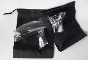 HAIR CUT KIT 12 PIECES w STORAGE BAG - Scissors Combs Apron Brushes Oil Clips