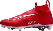 [Nike] Alpha Menace Elite 3 White/Particle Grey/Opti Yellow/Black Mens Football Cleat.