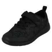 Childrens Clarks 'Scape Bright' Hook & Loop Strap Casual Sports Trainers