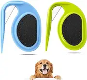 NASHRIO Pet Dematting Combs - 2pcs: Dog Detangler and Cat Massage Comb, Pet Deshedding Brush, Knotting Comb with Safety Blades, Hair Removal and Grooming Tool