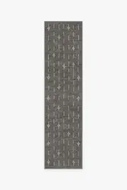 75' x 305' | Machine Washable Runner Rug | Kid & Pet Friendly | Indoor Rug | Alina Grey Rug | Ruggable