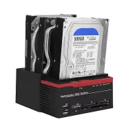 2.5" 3.5" External Triple IDE HDD Docking Station Hard Disk C Fit