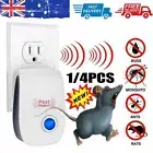 1/4X Ultrasonic Electronic Pest Mouse Cockroach Repeller Reject Insect Killer AL