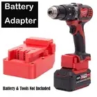 For OZITO 18V Lithium Battery Adapter To Milwaukee 18V Cordless Power Tools New