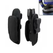 Tactical 360 Rotating Flashlight Holster Belt Carry Case Nylon Torch Pouch Bag