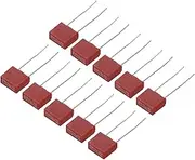 uxcell 25Pcs DIP Mounted Miniature Square Slow Blow Micro Fuse for Electronic Parts PCB LCD Repair, T1.25A 1.25A 250V, Red