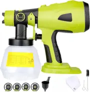Airless Paint Sprayer Cordless Electric Spray Gun Auto Airbrush kit for Ryobi