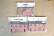 WESTON MODELS KIT BUILT OO GUAGE 3 x TERRACE HOUSE BACKDROP MODELS om