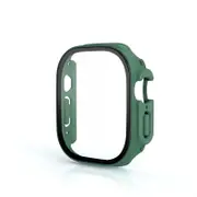 Nevenka Screen Protector Case with Tempered Glass Film For Apple iWatch 8 Ultra -ArmyGreen