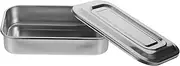ARTIBETTER Stainless Steel Medical Sterilizer Instrument Box, Box Square, Stainless Steel Tray with Lid, Organizer Holder Plate Trays boxs, Tool Box Organizer Tray for Supplies