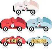 24 Pack Race Car Paper Plates Disposable Number 1-3 Vintage Racing Car Party Plates Birthday Party Decorations Tableware for Vehicle Theme Supplies