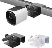 2pcs Gutter Mount for Security Camera, White Black 360° Adjustable Security Camera Bracket Compatible with Eufy Security Solocam S220/C210, Eufycam 2C/2C Pro, 3/S330, 2/2 Pro, 3C/S300