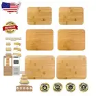 Durable Wooden Lids Set for Pyrex 3-Cup, 6-Cup, 11-Cup - 6-Pack Storage Solution