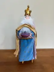 NEW Patience Brewster Christmas Nativity Wiseman King MAGI FABRIC 14” Velvet