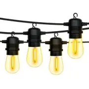 Outdoor Lights String Patio S14 Led 25ft 8+1 Shatter-proof Bulbs Hanging