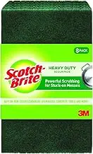 Scotch-Brite Heavy Duty Scour Pads, Scouring Pads for Kitchen and Dish Cleaning, 8 Pads