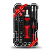 Multi Ratcheting Screwdriver Set: 56 IN 1 Magnetic Bits & Sockets with Case f...