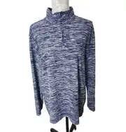 Tailorbyrd Sport Golf 1/4 Zip Shirt Blue Long Sleeve NWT Men's Large