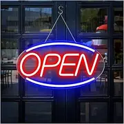 Sign Lamp Open Neon Sign LED Light Adjustable Brightness USB Powered For Business Party Bar Salon Coffee Stores Hotel Wall Decor 42cm×23cm