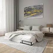 Vitverve Box Spring King, 5 Inch High Metal King Size Box Spring Only, Heavy Duty Mattress Foundation with Fabric Cover, Easy Assembly, Quiet Noise Free, Non Slip, Black