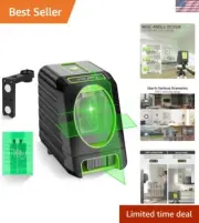 360° Self-Leveling Green Laser Level - 150ft with Magnetic Base & Pulse Mode