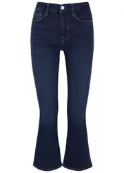 Frame Le Crop Mini Boot Jeans - Blue - W30 W30