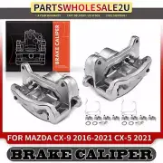 2Pcs Front LH & RH Brake Calipers w/ Bracket for Mazda CX-5 2021 CX-9 2016-2021 (for: Mazda)
