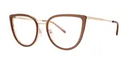 Vera Wang VA70 Blush Pearl Men's Glasses Brown Size 55 - Private Health Rebate - Blue Light Block Available