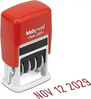 MaxMark 2000 Dater Self Inking Date Stamp - Red