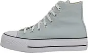 [Converse] Chuck Taylor Women's All Star Platform Trainers, Aqua, lightblue, 6 US