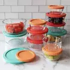 Pyrex 22pc Glass Food Storage Container Set NEW