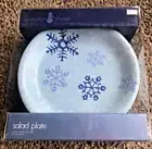 Target Home Winter Frost Snowflakes Salad Plates 8.25" Set of 4 NEW!
