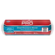9 In. X 3/8 In. High-Density Pro White Woven Fabric Roller Cover Applicator/Tool
