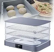 Multi-Purpose Double-Layer Yogurt Bread Fermentation Machine, Pizza Dough Fermentation Kit, Baking Temperature Control Fermentation Box, 24-Hour Timer