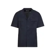 [Dries Van Noten] Dries Van Noten-Blue Cameron Cotton Shirt-Uomo 50 IT