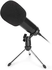 XUMIUZIY Condenser Recording Microphone, USB Condenser Microphone Drive Mic with Tripod for Karaoke Recording