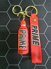RED (TROPICAL PUNCH) PRIME HYDRATION ENERGY DRINK KEYCHAIN KEYRING *