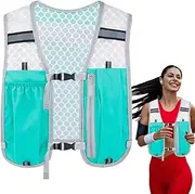 [Generic] Trail Running Vest, Breathable Hydration Vest Sport Bag, Elastic Lightweight Bladder Phone Bag Chest Pack Gear For Marathons Race Cycling Camping