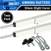 2x Curved Awning Rafter for Roll Out RV Caravan Anti Flap Kit Roof Rail Rafters