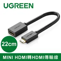 在飛比找PChome24h購物優惠-綠聯 22cm MINI HDMI轉HDMI傳輸線