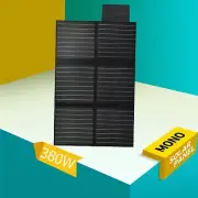 380W 12V Folding Solar Mat Flexible Blanket Solar Panel Kit Camping Charger USB