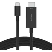 Belkin Connect 2 m HDMI/USB-C A/V Cable for Chromebook, MacBook, PC, Display, Notebook, Tablet, Gaming Console, Projector, Mobile Device - First End: