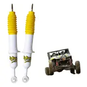 2 x Front 50mm Lift RAW 4x4 Nitro Max Shock Absorbers for Nissan Navara D40 All