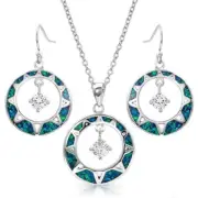MONTANA SILVERSMITHS Stay True Opal Jewelry Set JS4129NEW